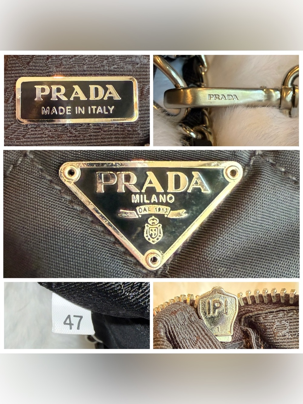 Prada Black Quilted Mini Barrel Bag with Silver Chain - Picture 13 of 16